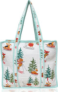 Cotton Quilted Tote Bag for Women – Large Beach & Travel Tote by ThirdEyeExport