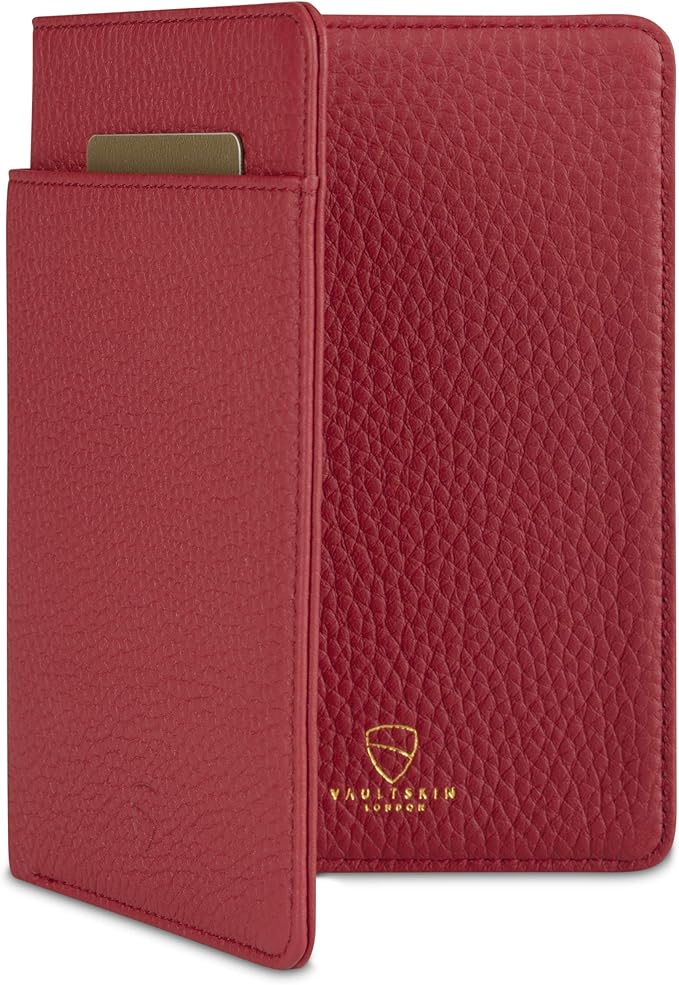Vaultskin Leather Passport Holder, Slim RFID Blocking Travel Wallet by VAULTSKIN-MinimalistWalletsiPhoneCases