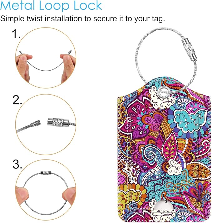 Fintie Luggage Tags, Privacy Cover ID Label - Image 3