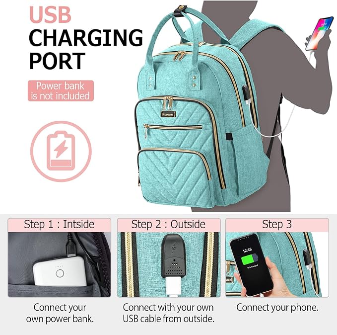 Laptop Backpack for Women, High School Bookbag for Girls - Image 3