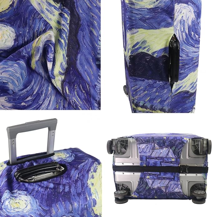 MosaiRudo Thicker Luggage Cover Elastic Suitcase Cover Protector Fits 18-32 - Image 5