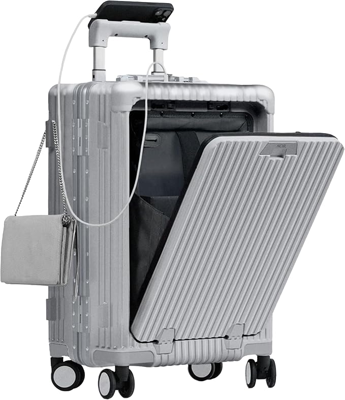 Nobl Travel Carry On Luggage, Noble Zipperless Aluminum Frame PC Hard Shell by NOBL