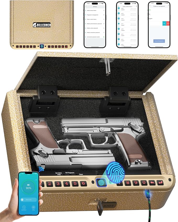 BILLCONCH Gun Safe for Handgun by BILLCONCHSmartGunSafes