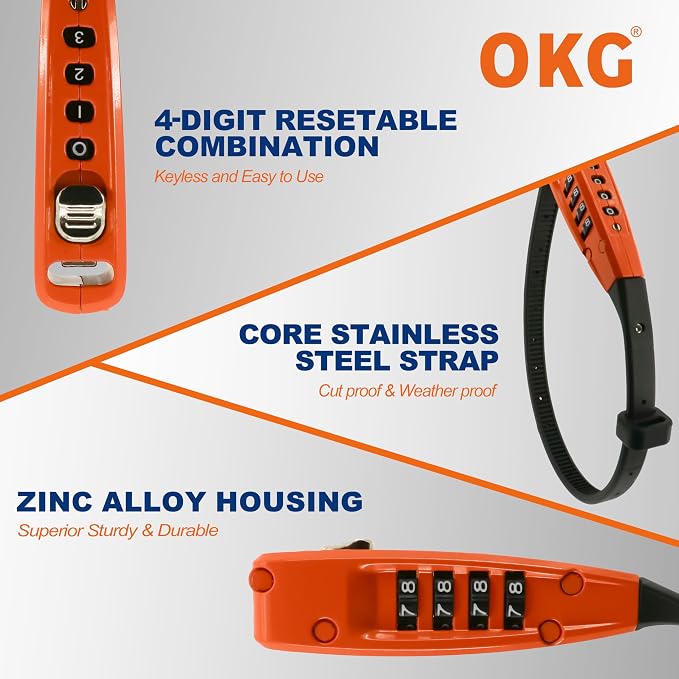 OKG 4-Digit Combination Zip Tie Lock - Image 8