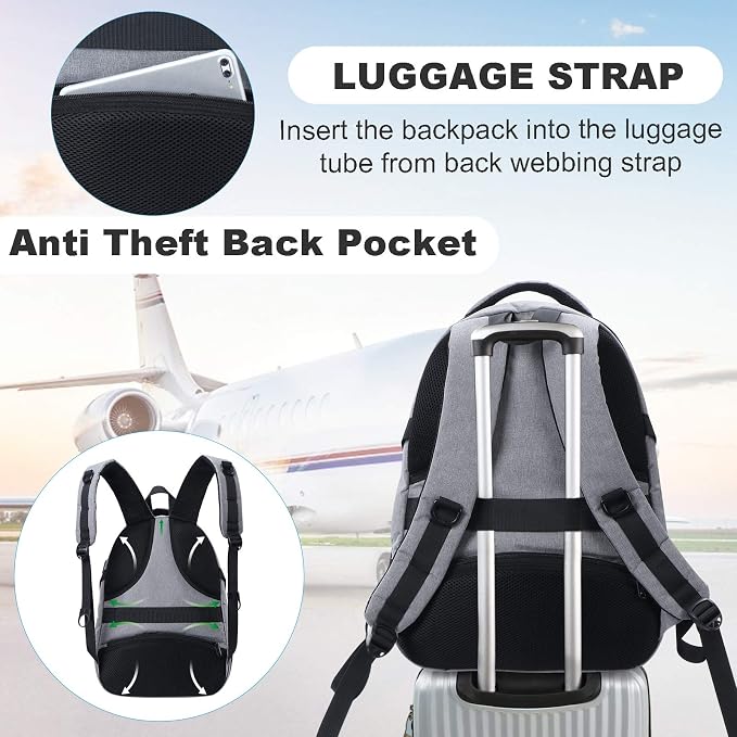 ANKUER Backpacks for Men Women, Backpack Fits Up 15.6 in Laptop Backpack for - Image 4
