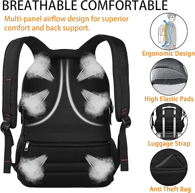 LTINVECK Extra Large Backpack, TSA Friendly Travel Laptop Computer Backpack - Image 6