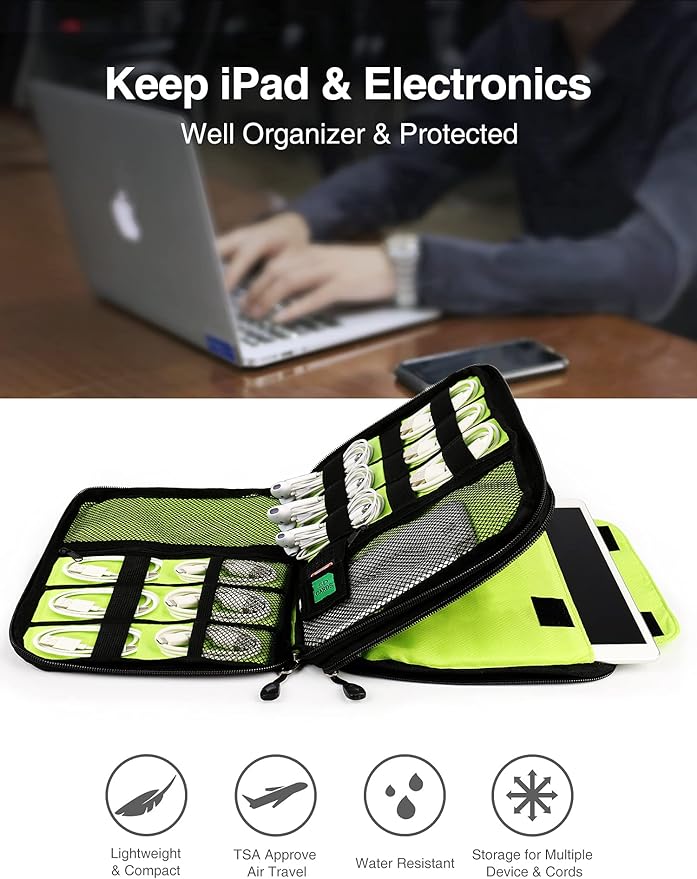 Luxtude Cord Organizer Travel, Cable Organizer Bag, Portable Electronics - Image 2