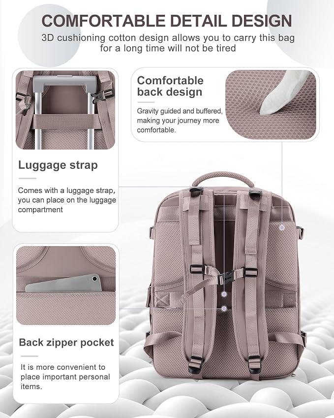 coowoz Large Travel Backpack Carry On - Image 5