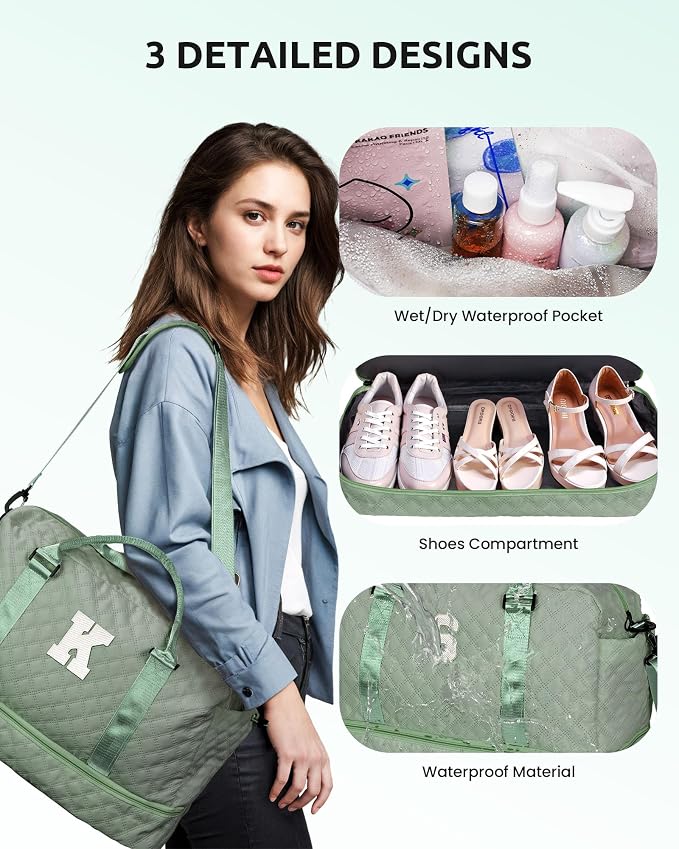 Monogrammed Gifts for Women-Initial Travel Bag - Image 4