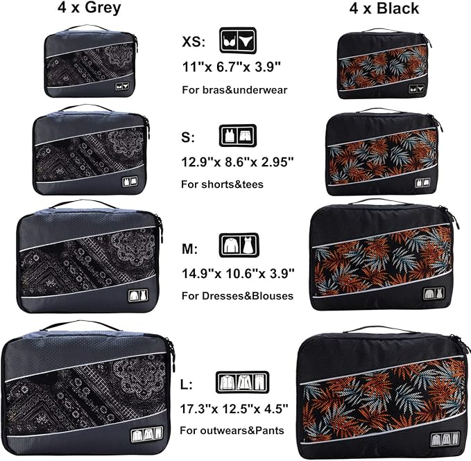 Packing Cubes Luggage Bags Organizer Durable Travel Accessories - Image 2