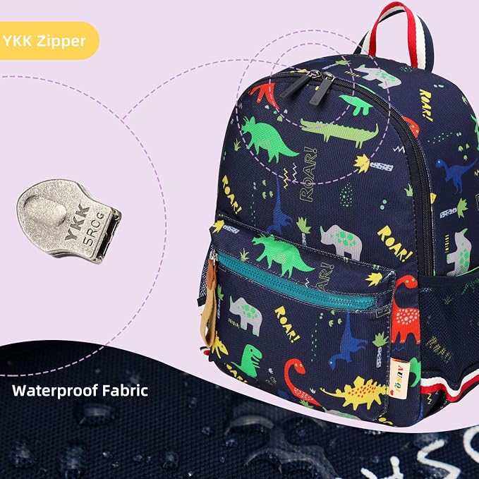willikiva Cartoon Bus 12 Kindergarten Backpack - Image 5