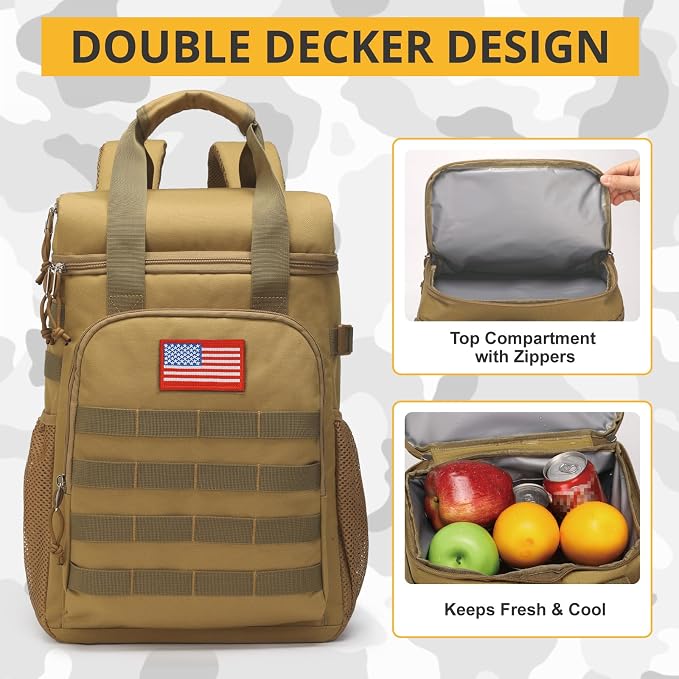 Tactical Backpack Cooler, Lunch Backpack - Image 5