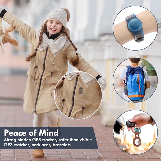for Airtag Holder for Kids Hidden 2 Pack GPS Tracker Case, Anti-Removal - Image 5