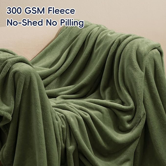 PHF Ultra Soft Fleece Blanket Queen Size, No Shed No Pilling Luxury Plush Cozy - Image 3