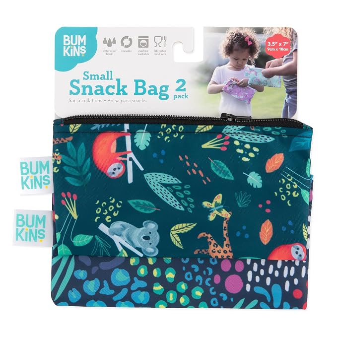 Bumkins Reusable Snack Bags, for Kids School Lunch and for Adults Portion - Image 5