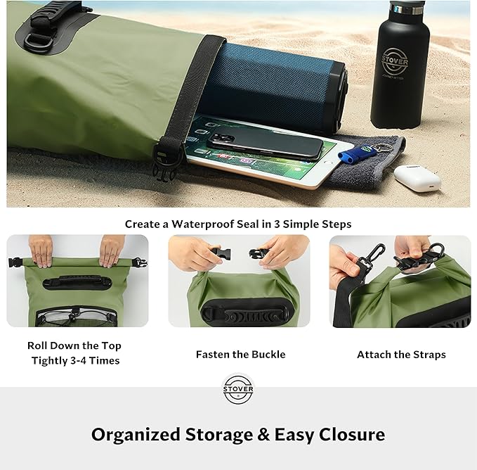 STOVER 5/10/25/30/40/55L Waterproof Backpack- Floating Dry Bag - Image 5