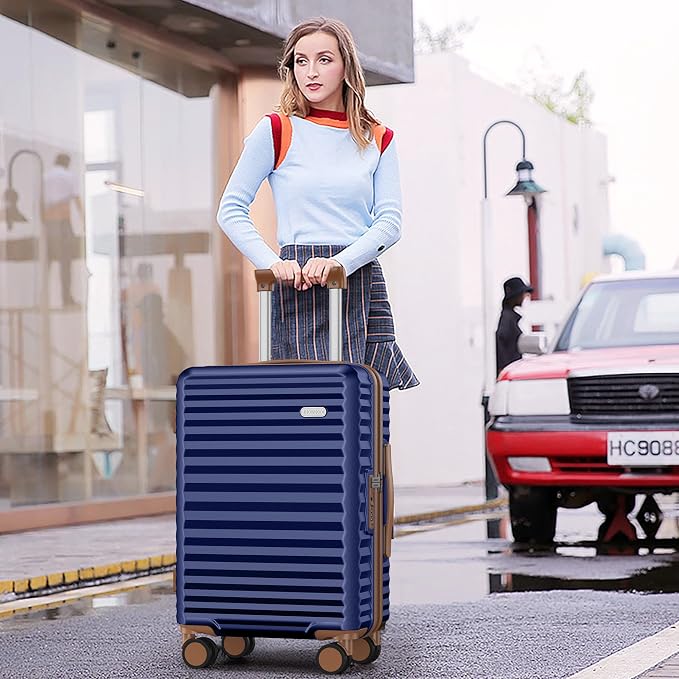 SHOWKOO Carry On Luggage Hardshell Lightweight Luggage Set, Suitcase - Image 2