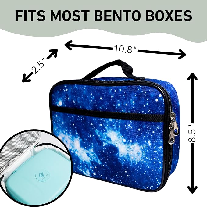 Fenrici Galaxy Lunch Box for Boys, Boy's Lunch Box for School, Insulated Lunch - Image 5