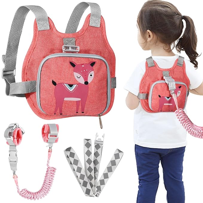 Toddler Harness Leash + Anti Lost Wrist Link, Accmor Kids Harnesses Children by Accmor