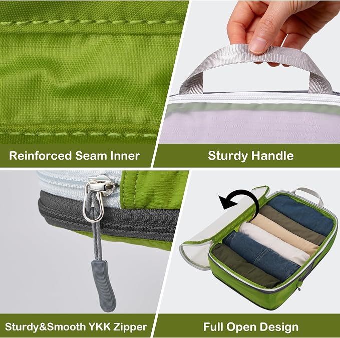 Cipway Compression Packing Cubes, See Through Mesh Luggage Organizer Bags - Image 6