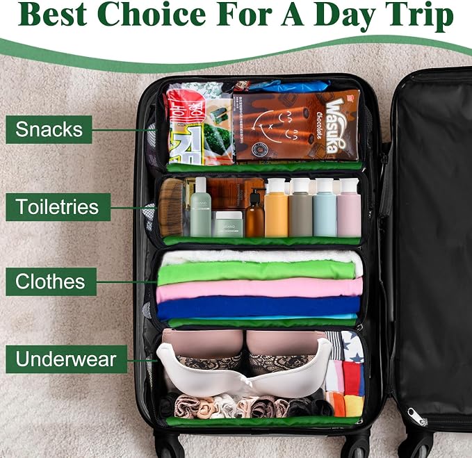Hanging Travel Organizer, Carry on Luggage Suitcase Organizer, Travel - Image 7