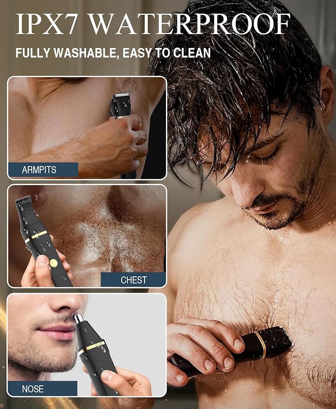 AREYZIN Body Hair Trimmer Men: Manscape 3 in 1 Electric Razor, Hair Trimmer - Image 4