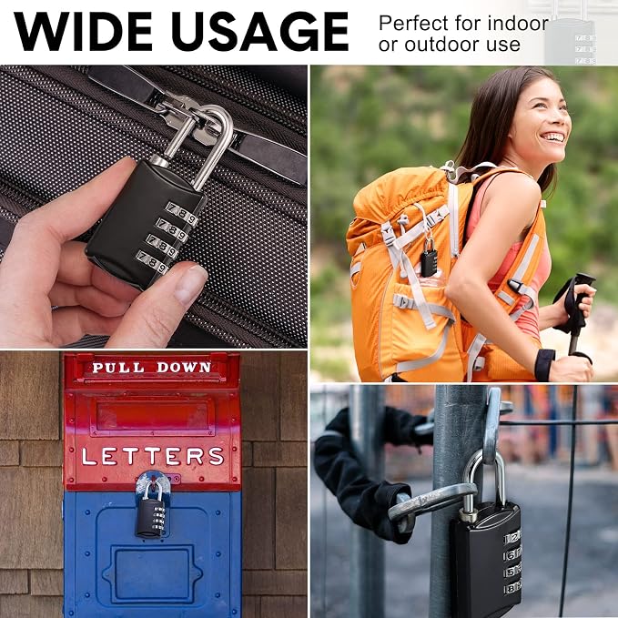 40 Pcs 4 Digit Combination Locks Combination Padlock Luggage Number Locks - Image 7