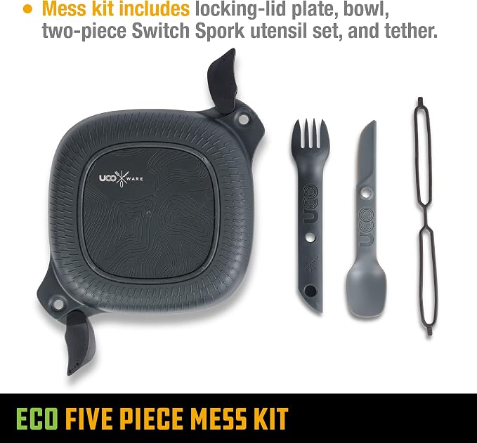 UCO Recycled ECO 5-Piece Camping Mess Kit - Image 3