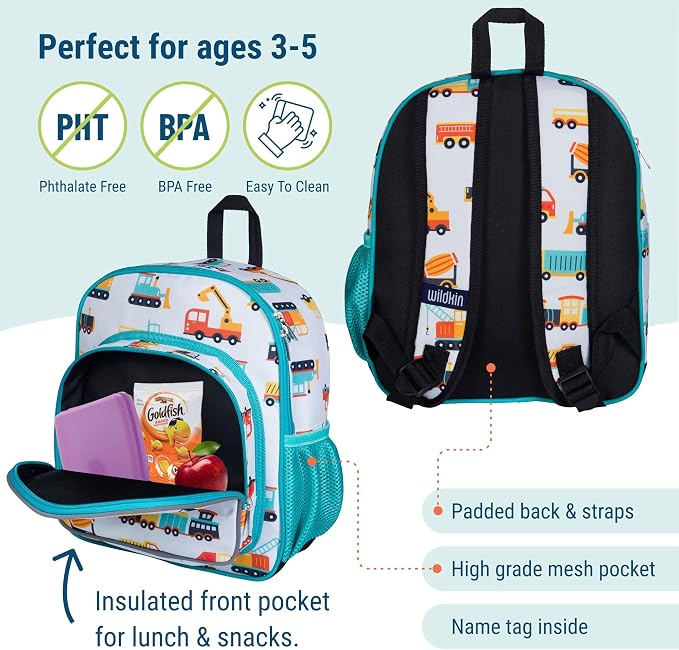 Wildkin 12-inch Kids Backpack – Padded, Adjustable - Image 3