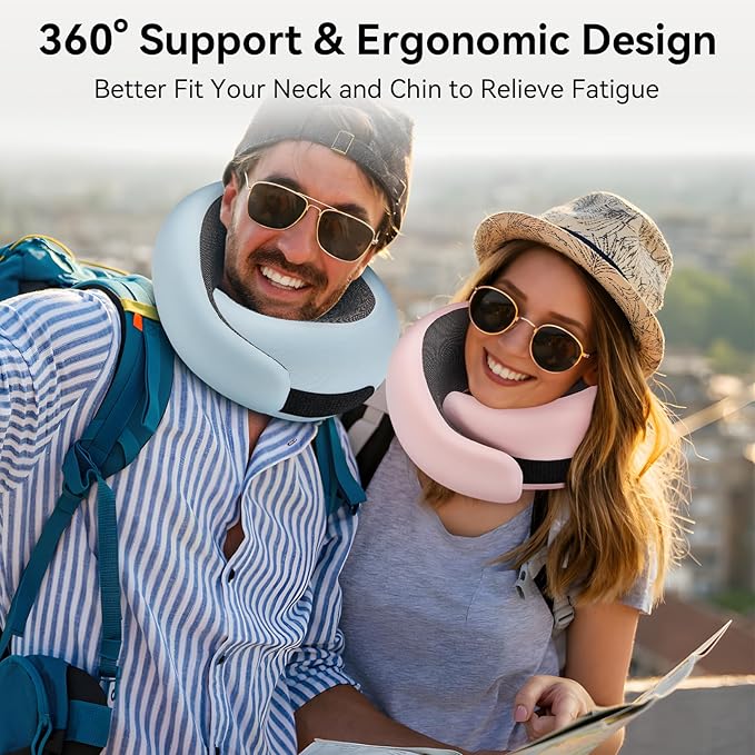 WANDER PLUS® Genuine Travel Pillow, 100% Pure Memory Foam Neck Pillow - Image 6