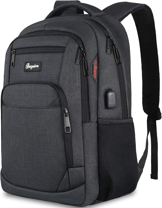 Black Backpack for School, School Backpack for Boys Girls Teens, Backpacks for by BAGEIRA