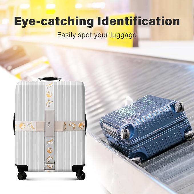 Luggage Straps for Suitcases, Adjustable Luggage Elastic Belt, Travel - Image 2