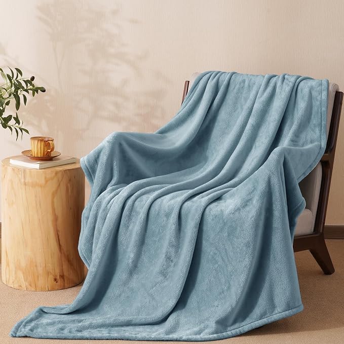 PHF Ultra Soft Fleece Throw Blanket, No Shed No Pilling Luxury Plush Cozy by PHF