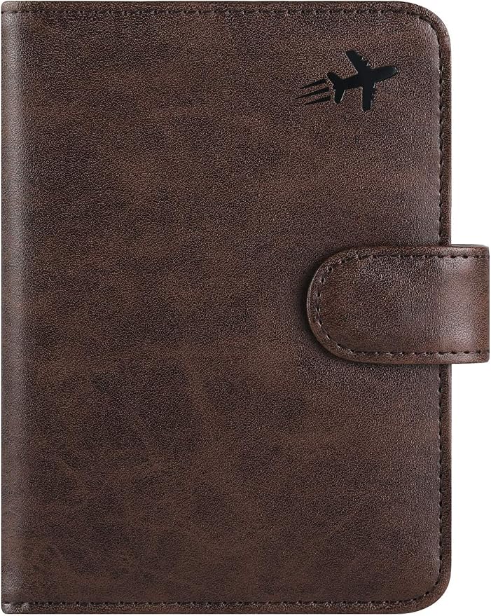 Passport Holder Cover Wallet RFID Blocking Leather Card Case Travel Accessories by PASCACOO