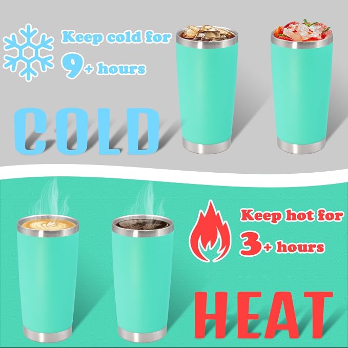 20 oz Tumbler with lid Double Wall Vacuum Insulated Tumblers Stainless Steel - Image 4