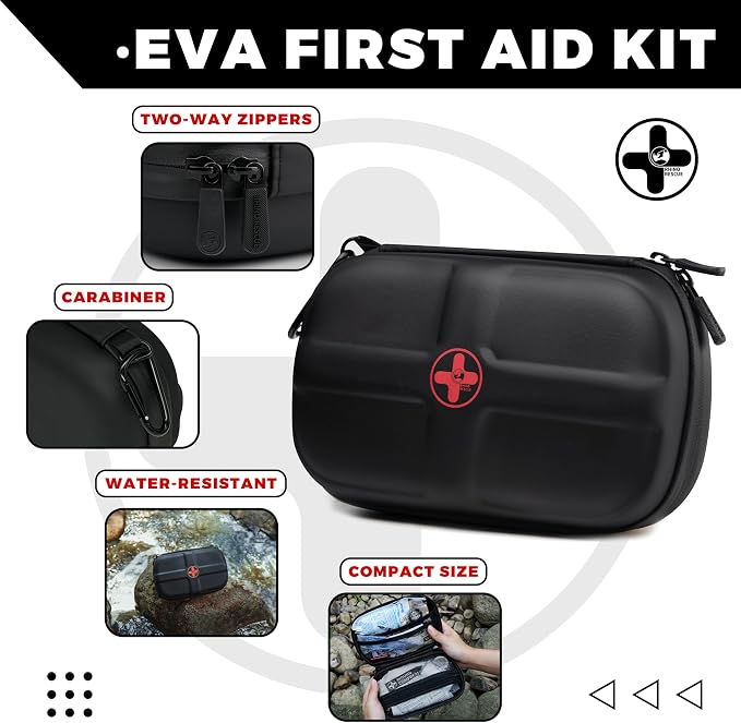 RHINO RESCUE EVA First Aid Kit, Small Waterproof Portable Emergency Hiking - Image 2