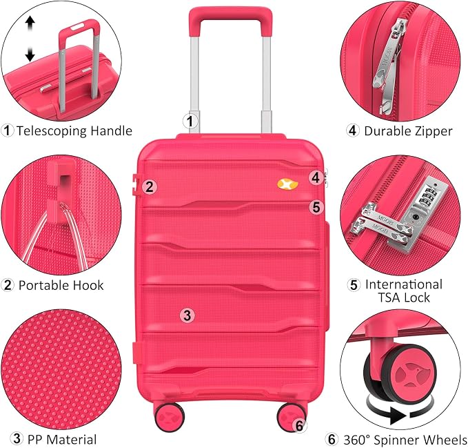 Luggage Sets 3 Piece, Hard Shell Luggage Sets - Image 5