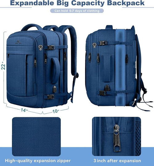 60L Big Capacity Carry On Laptop Backpack Large Travel Backpack - Image 2