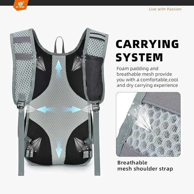 SKYSPER Small Hiking Backpack - 15L Travel Daypack Lightweight Bag Water - Image 4
