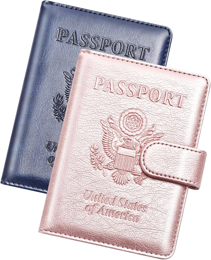 Herain Passport Holder for Travel Cruise Essentials, RFID Passports Book Card by WelcometoHerain