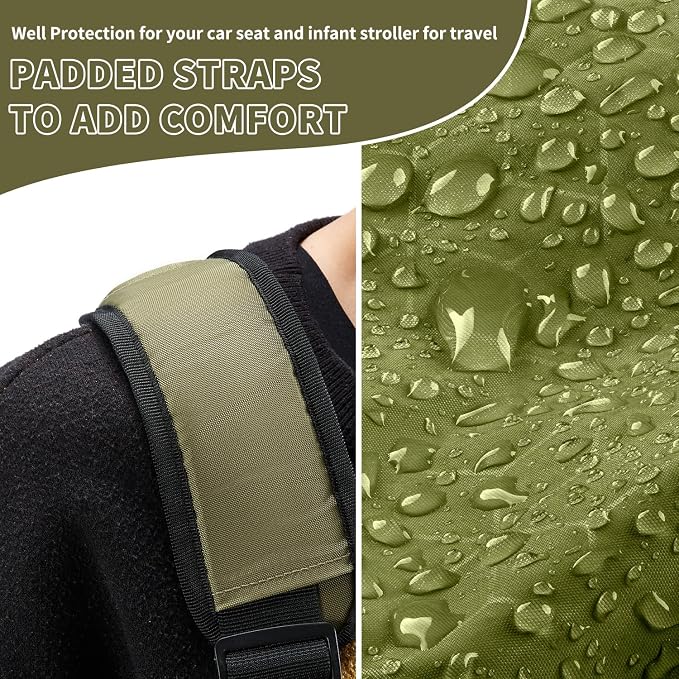 MOYAQI Stroller Travel Bag for Airplane, Gate Check Bag Backpack - Image 5