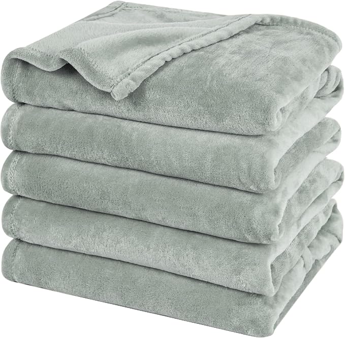 PHF Oversized King Fleece Blanket 120"x120", No Shed No Pilling Big Soft Blanket by PHF