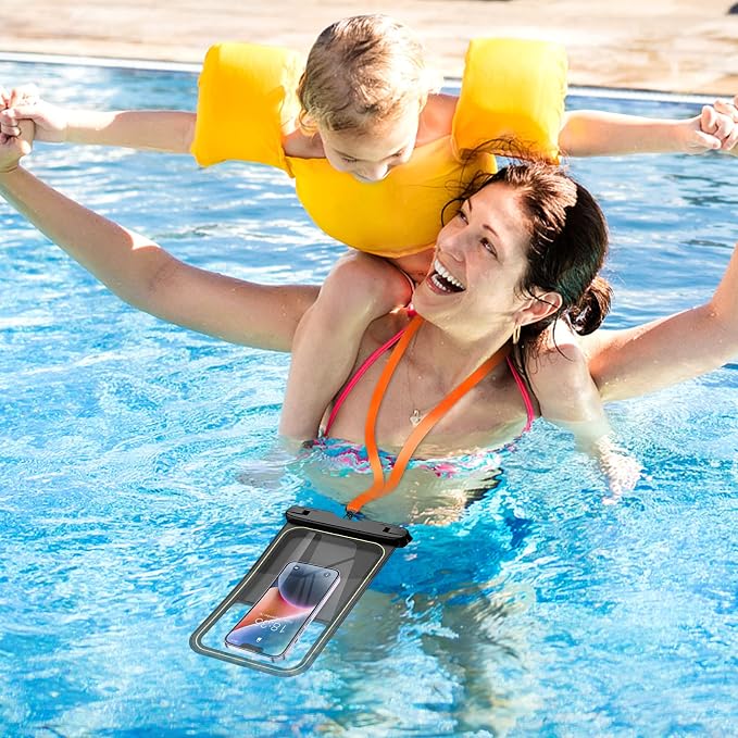 Temdan 2 Pcs Floating Waterproof Phone Pouch, Universal IPX8 Waterproof Cell - Image 6