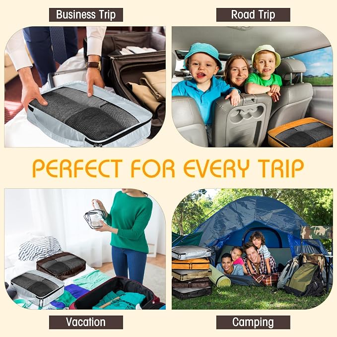5 Pcs Packing Cubes for Suitcase Large Travel Cubes Carry on Luggage Organizer - Image 6