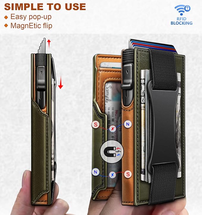 BULLIANT Men Wallet Gift Boxed, Slim Front Pocket Wallet Money Clip Card Holder - Image 3