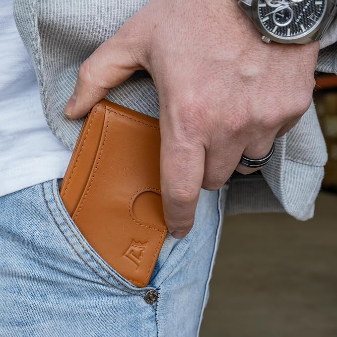 Kings Loot Custom Wallet for Men | Engraved Leather Slim Wallet - Image 2