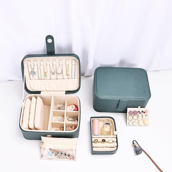 2 Layer Large Jewelry Travel Case - Image 7