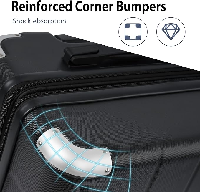Merax 28 Inch Checked-Large Luggage - Image 3