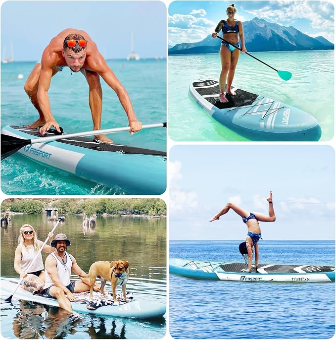 FBSPORT 11' Premium Stand Up Paddle Board, Yoga Board - Image 7