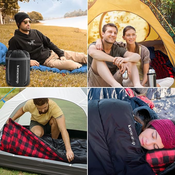 0 Degree Sleeping Bag Cotton Flannel Winter Cold Weather - Image 7